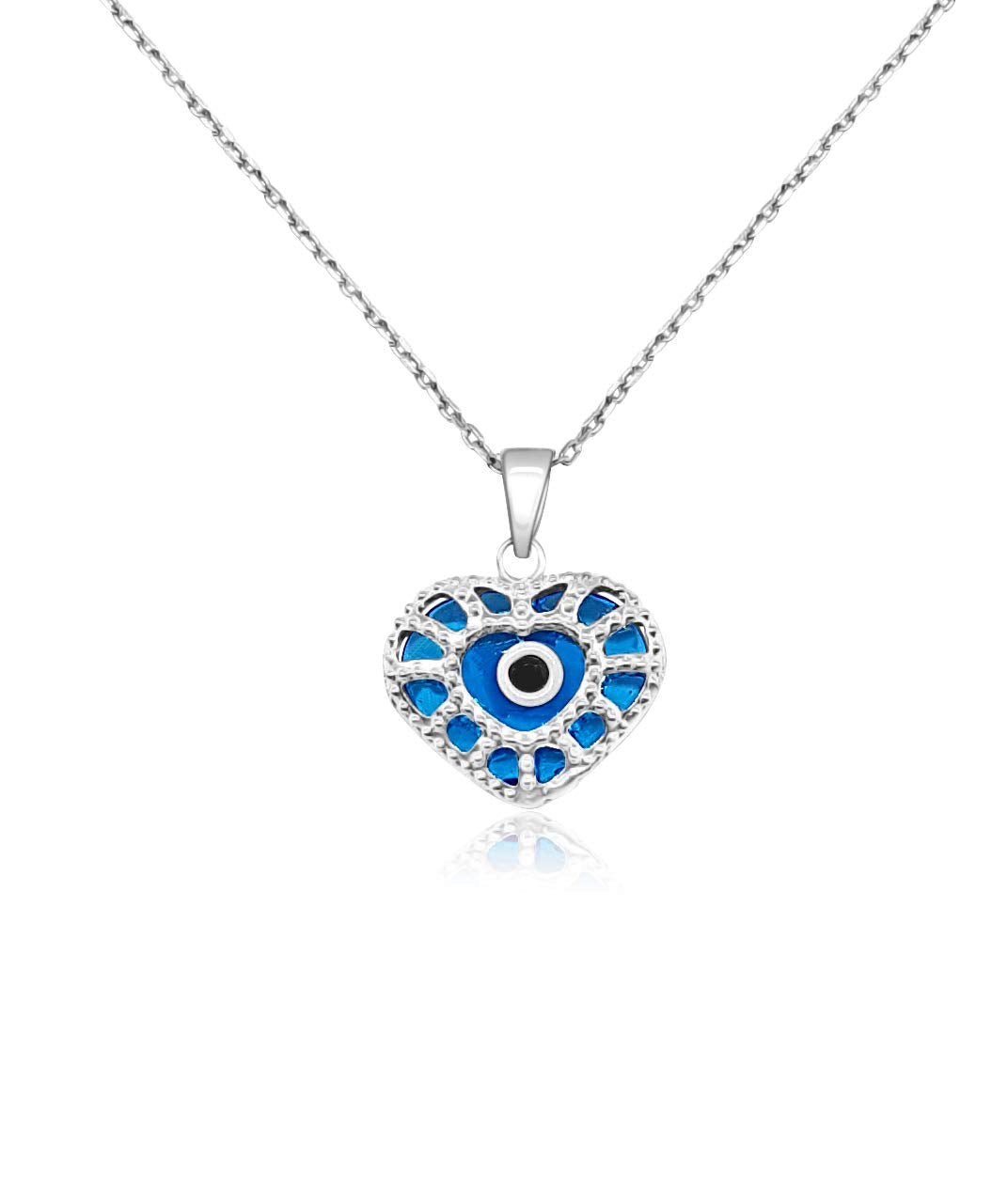 Mystic Jewels By Dalia - Collar Mal de Ojo de Cristal y Plata de Ley 925 - Ojo Turco