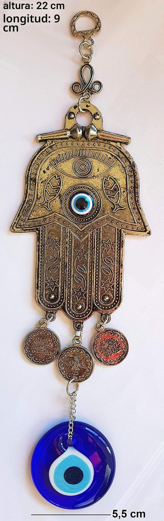 Mystic Jewels - Diseno casa bendicion Hamsa de la Mano de Fatima para energia Suerte y exito