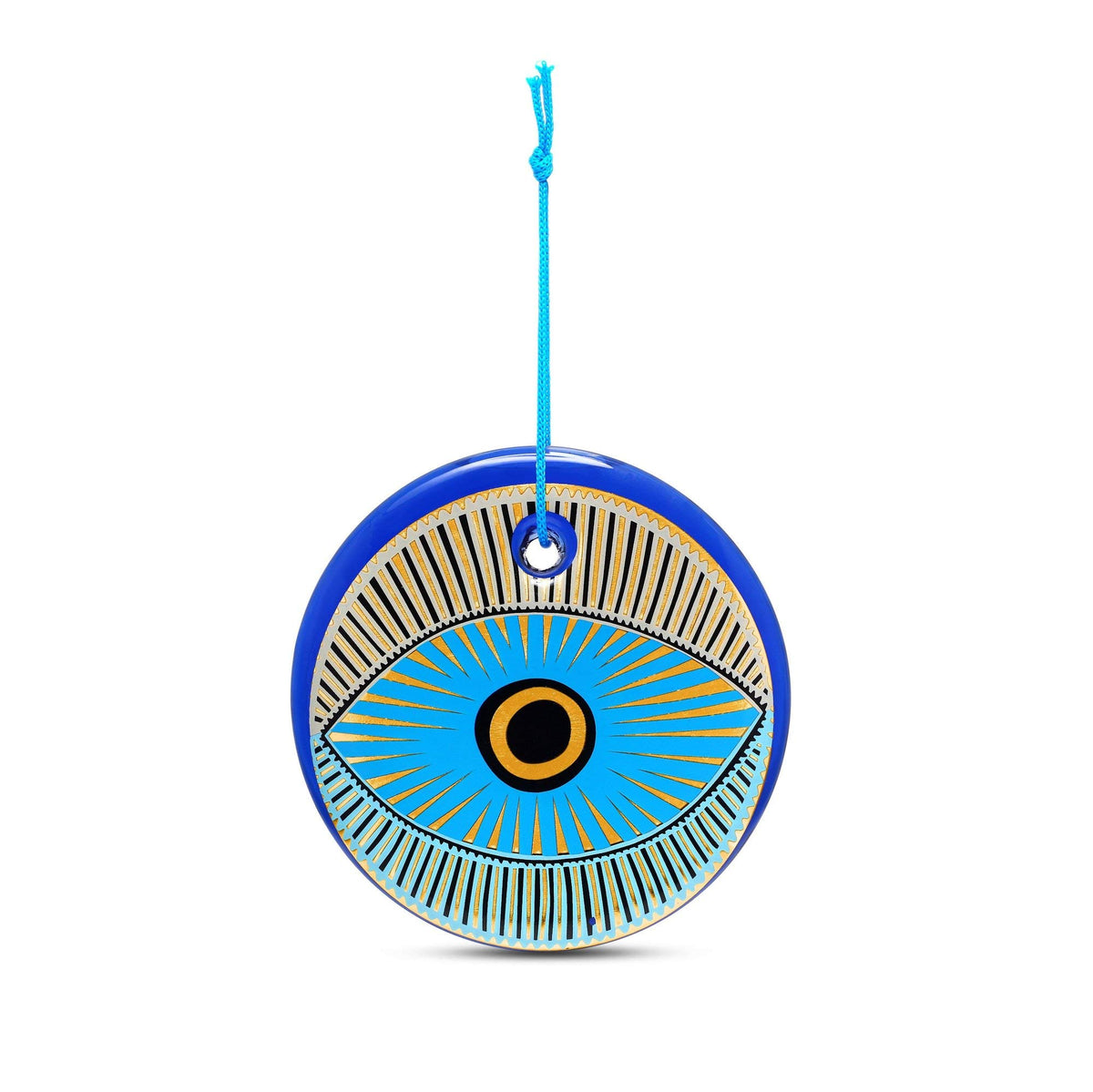 Ojo Turco en Dorado - Decoración de la Pared del hogar (Modelo 2)