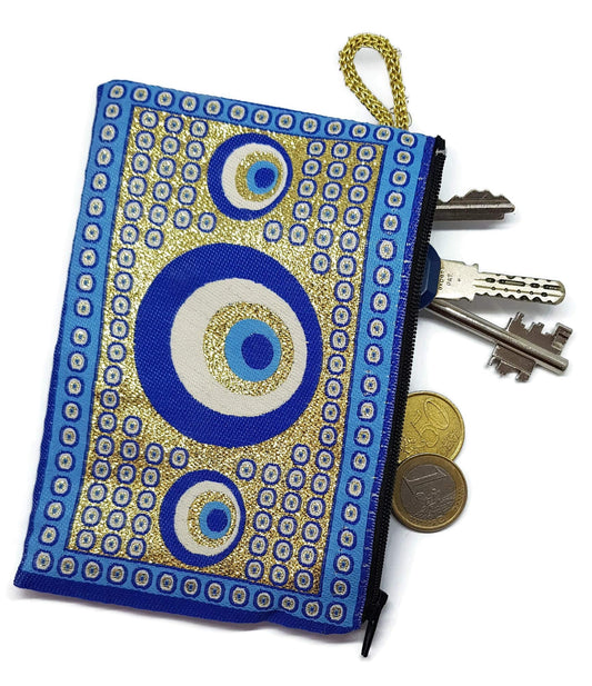 MYSTIC JEWELS - Monedero para Tarjetas, Llaves - diseño de Alfombra - Turco Traditional (15x10cm)