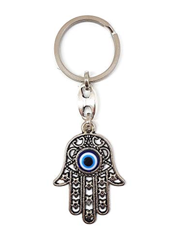 MYSTIC JEWELS By Dalia - Turkish Eye Keychain Hand of Fatima - Hamsa - Good Luck Amulet - Good Luck Keychain - to Give as a Gift