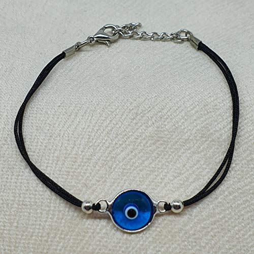 Classic Turkish Eye of Good Luck Bracelet for Men and Women | Mystic Jewels by Dalia (Black)