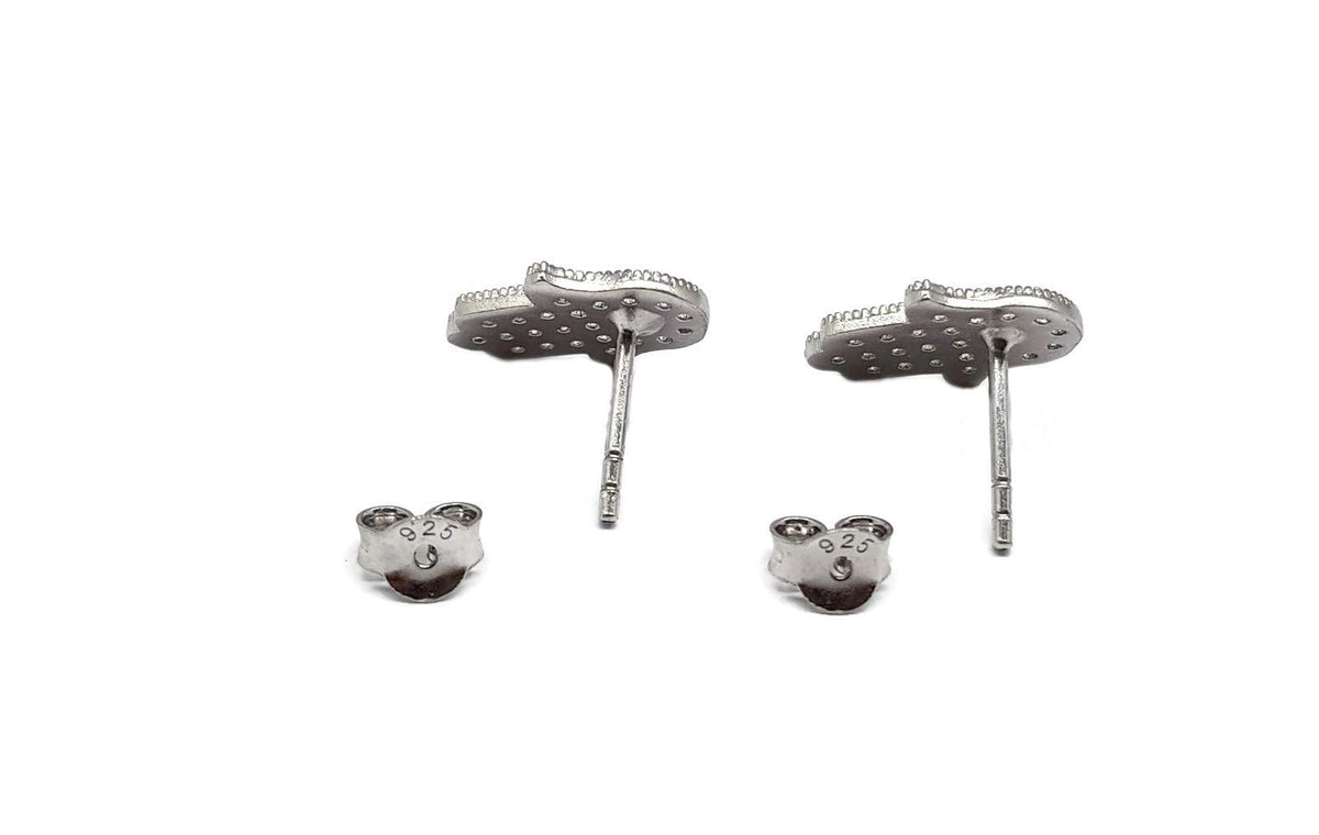 MYSTIC JEWELS By Dalia - Pendientes Mano de Fatima con Colgante de Ojo Turco esmaltada Plata de Ley 925 para protegerte