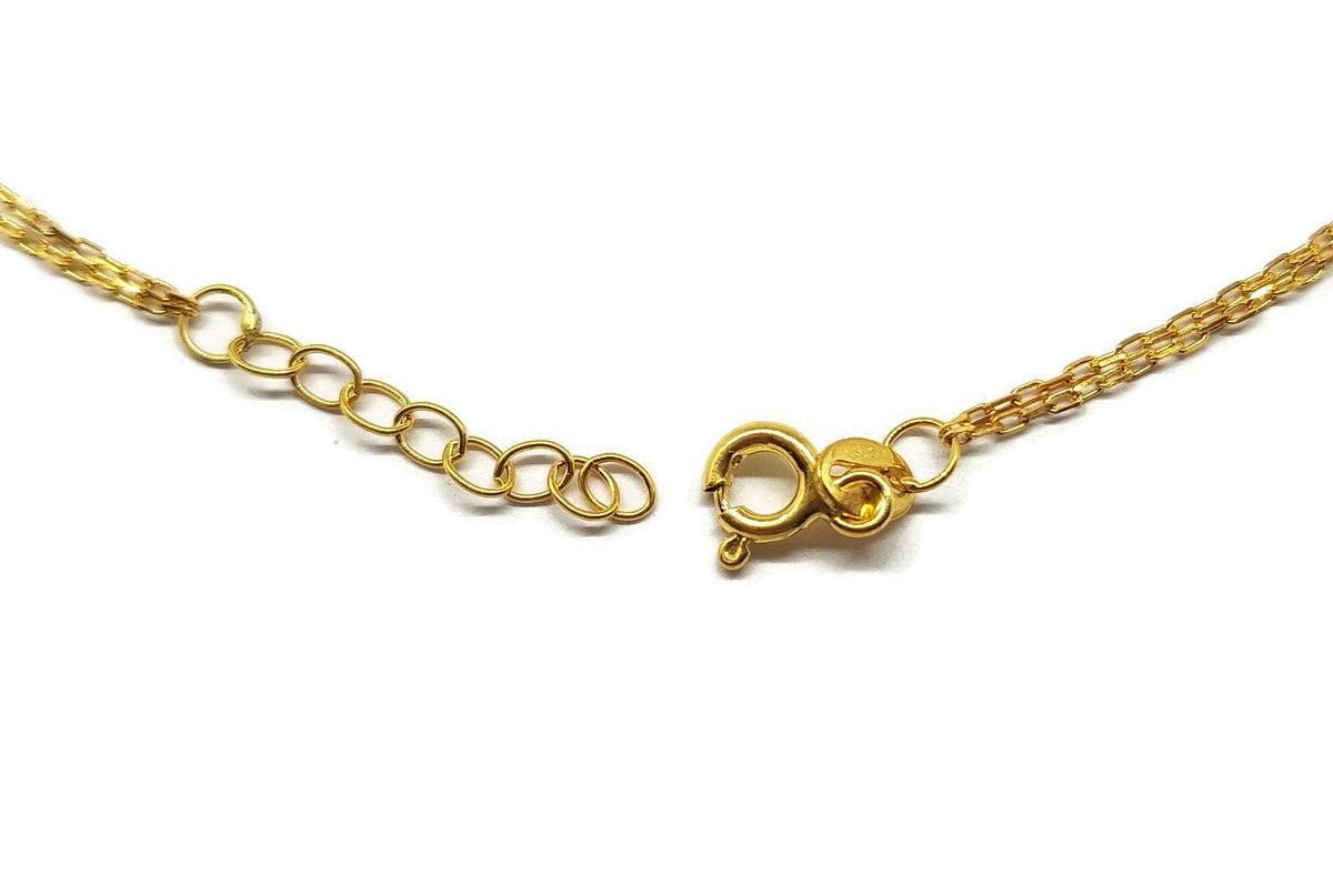 MYSTIC JEWELS by Dalia - Pulsera de Ojo Turco Motif circonitas - Double Cadena 16-18 cm Ajustable