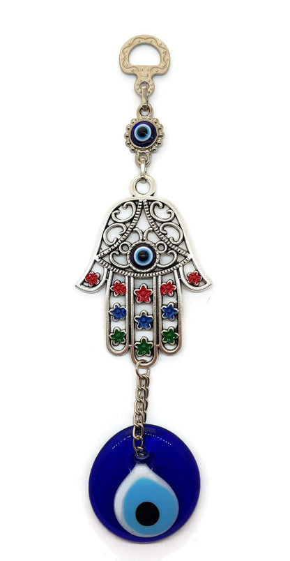 Mystic Jewels - Colgante Ojo Turco con Mano de Fatima para Pared