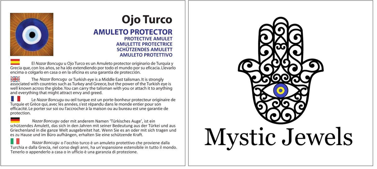 Ojo Turco en Dorado - Decoración de la Pared del hogar