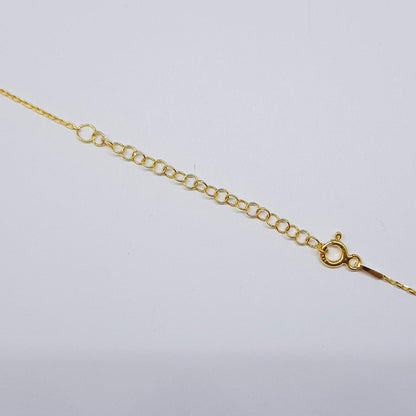 MYSTIC JEWELS - Plata de Ley 925 Collar de estilo Bohemio sencillo con colgante de Mal de ojo Cristal, Protección de Suerte, Joyería para mujeres