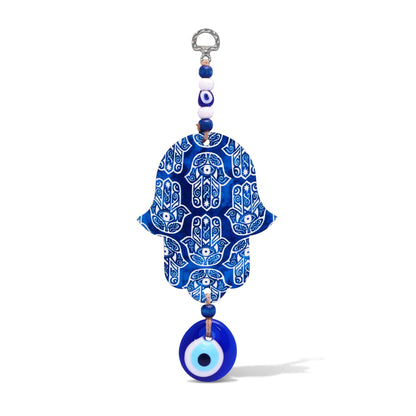 MYSTIC JEWELS - Hamsa de la Mano de Fatima en Madera con Ojo turco para Buene Suerte y Energia en Casa (Color 1)