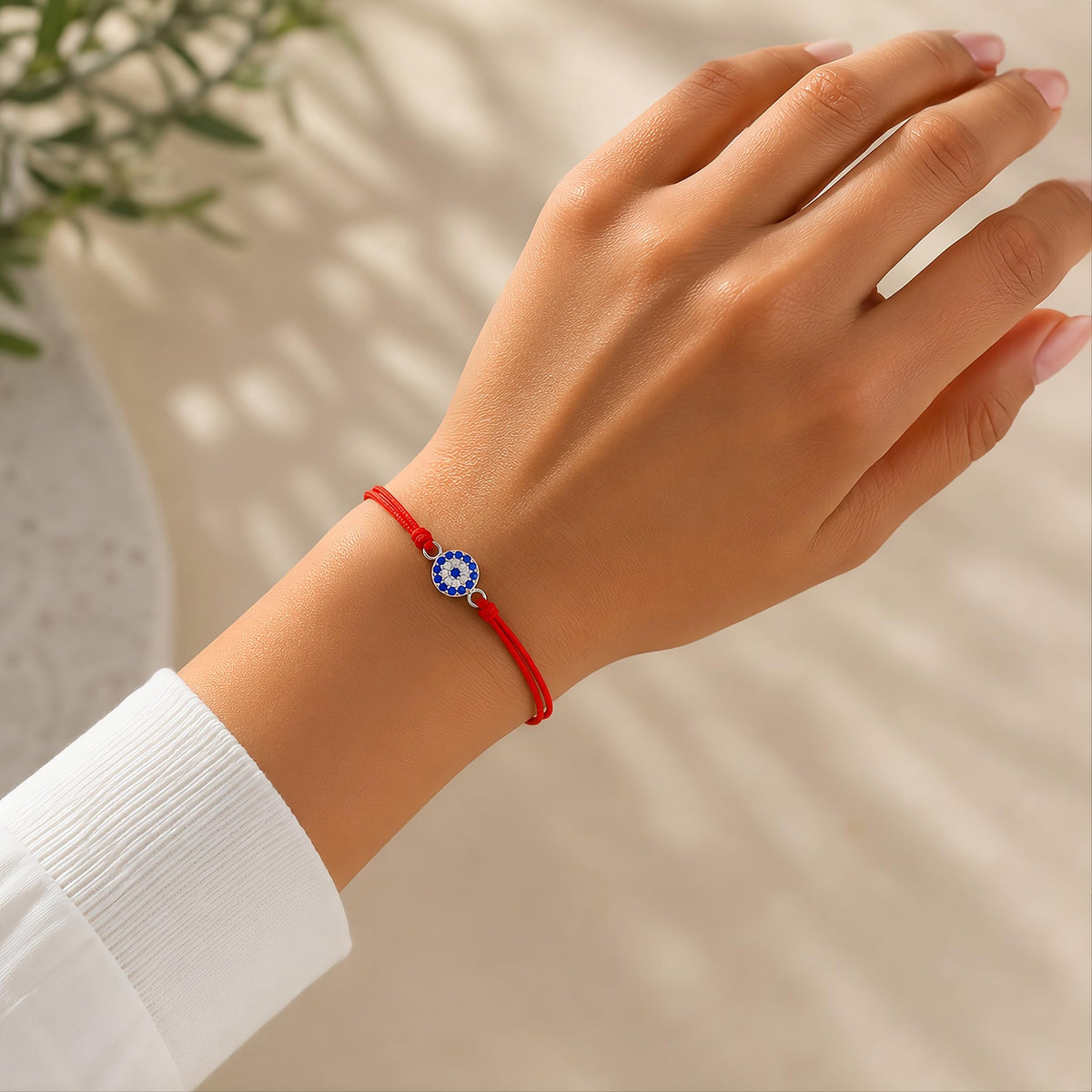 MYSTIC JEWELS Pulsera Clásico Ojo de la Buene Suerte con circonitas