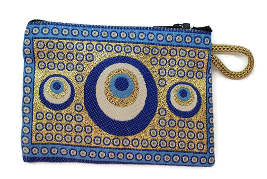Mystic Jewels - Monedero Pequeño para Tarjetas, Llaves, metalicos - diseño de Alfombra - Turco Traditional (8x11cm)
