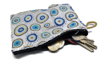 MYSTIC JEWELS - Monedero para Tarjetas, Llaves - diseño de Ojo para buene Suerte - Traditional (15x10cm)