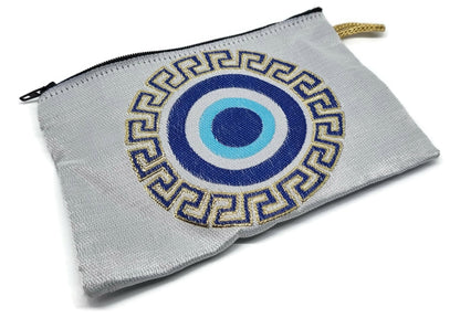 MYSTIC JEWELS - Monedero para Tarjetas, Llaves - diseño de Ojo para buene Suerte - Traditional (15x10cm) (Modelo 4)