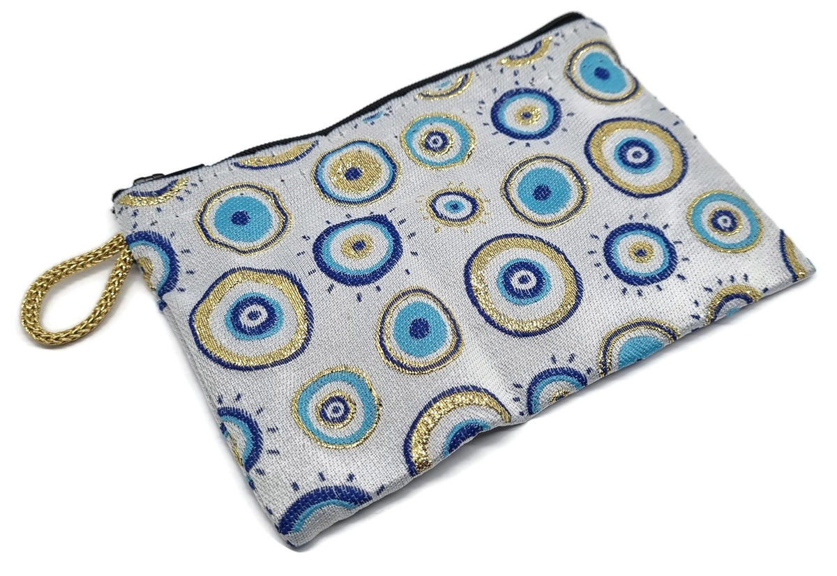 MYSTIC JEWELS - Monedero para Tarjetas, Llaves - diseño de Ojo para buene Suerte - Traditional (15x10cm)