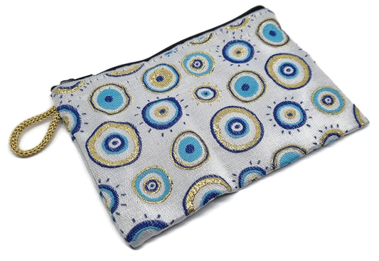 MYSTIC JEWELS - Monedero para Tarjetas, Llaves - diseño de Ojo para buene Suerte - Traditional (15x10cm)