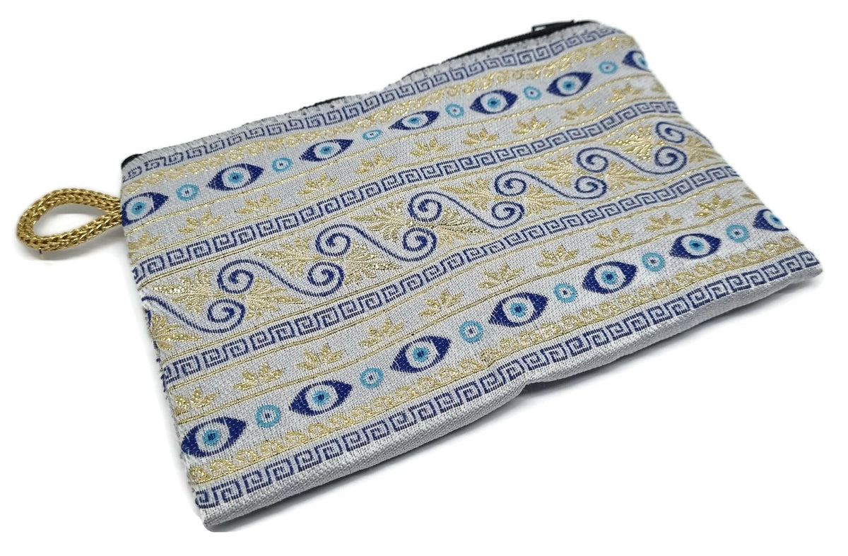 MYSTIC JEWELS - Monedero para Tarjetas, Llaves - diseño de Ojo para buene Suerte - Traditional (15x10cm) (Modelo 9)