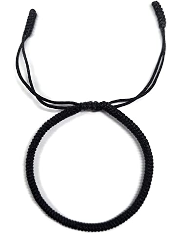 MYSTIC JEWELS by Dalia - Kabbalah Good Luck Bracelet - for Women and Men - Adjustable Size (Black)