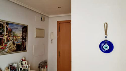 MYSTIC JEWELS - Large Crystal Turkish Eye with Jude to Gift - Good Luck Amulet - Good Luck Ornament