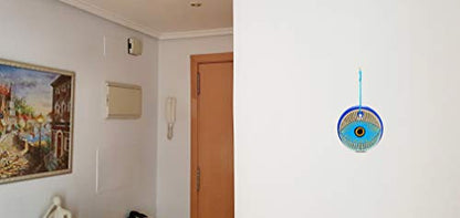 MYSTIC JEWELS Turkish Eye in Gold - Home Wall Decoration (Model 2)