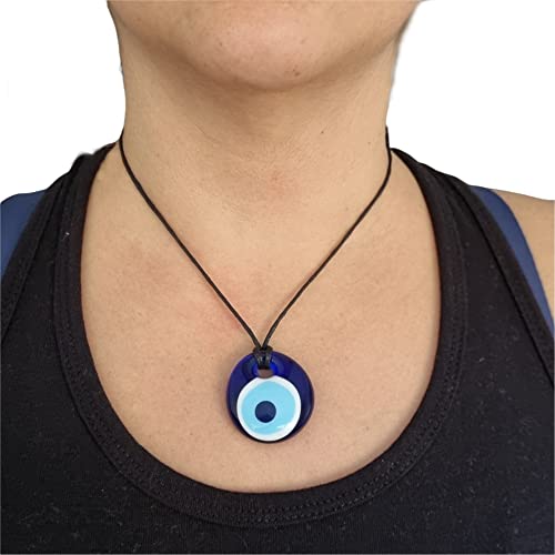 MYSTIC JEWELS Handmade Crystal Turkish Eye of Nazar Necklace for Good Luck