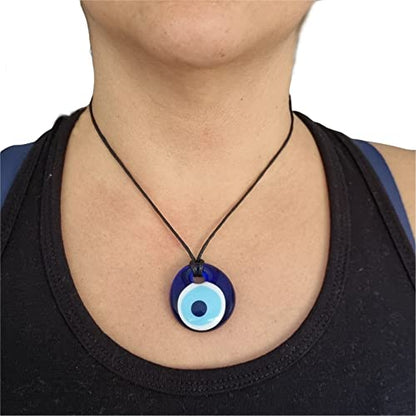 MYSTIC JEWELS Handmade Crystal Turkish Eye of Nazar Necklace for Good Luck