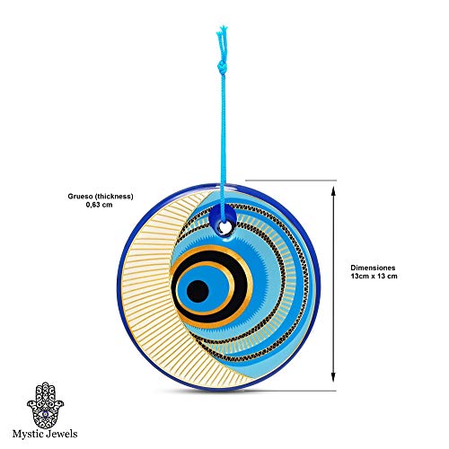 Turkish Eye in Gold - Home Wall Decoration (Model 1)