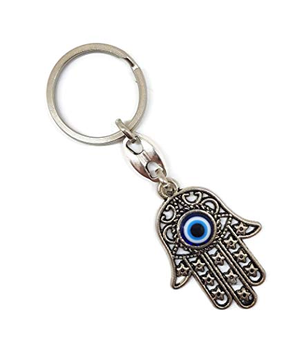 MYSTIC JEWELS By Dalia - Turkish Eye Keychain Hand of Fatima - Hamsa - Good Luck Amulet - Good Luck Keychain - to Give as a Gift