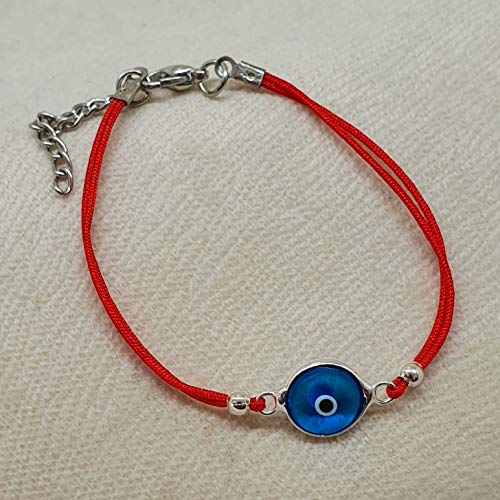 MYSTIC JEWELS by Dalia - Classic Turkish Eye of Good Luck Bracelet for Men and Women (Red)