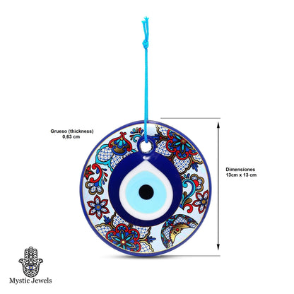 MYSTIC JEWELS Turkish Eye in Gold - Home Wall Decoration (Model 4)