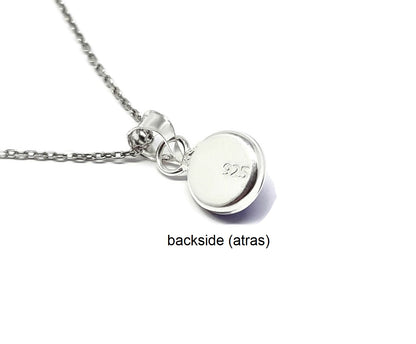 Blue Crystal Evil Eye Necklace for Good Luck - 925 Sterling Silver