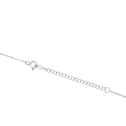 Crystal and 925 Sterling Silver Evil Eye Necklace - Filigree Turkish Eye